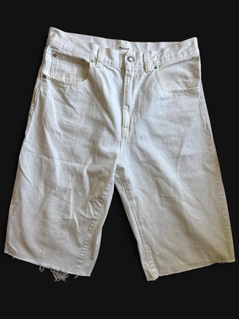Madewell Womens Jorts in White